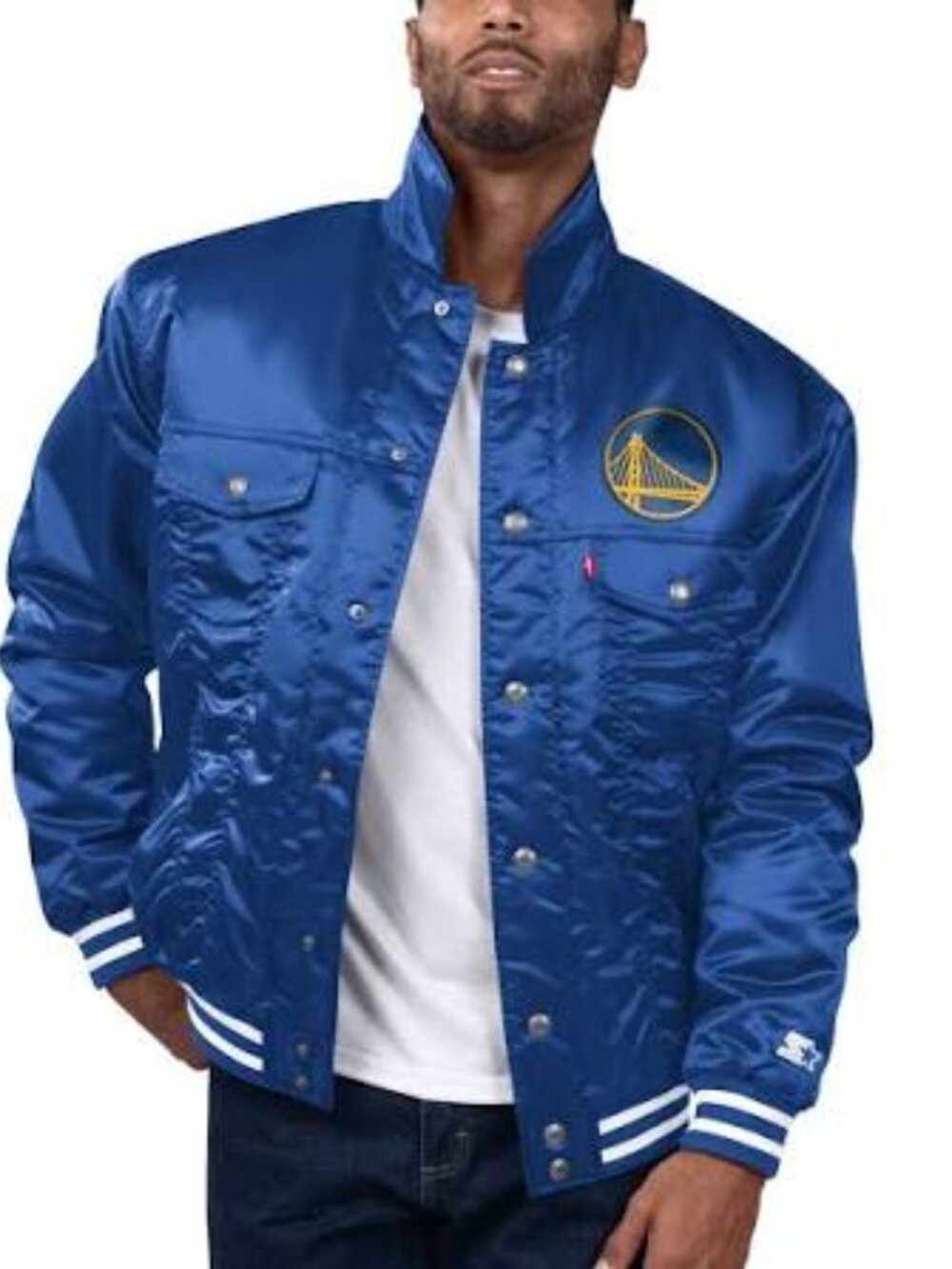 Levis x Starter Golden State Warriors satin jacket